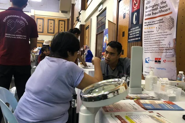 The Remedine booth at a TTDI community health and wellness event