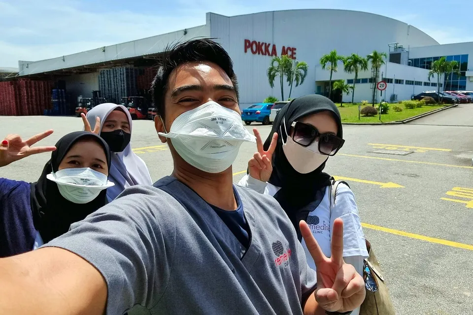 The Remedine team arriving at a client's premises for an onsite visit
